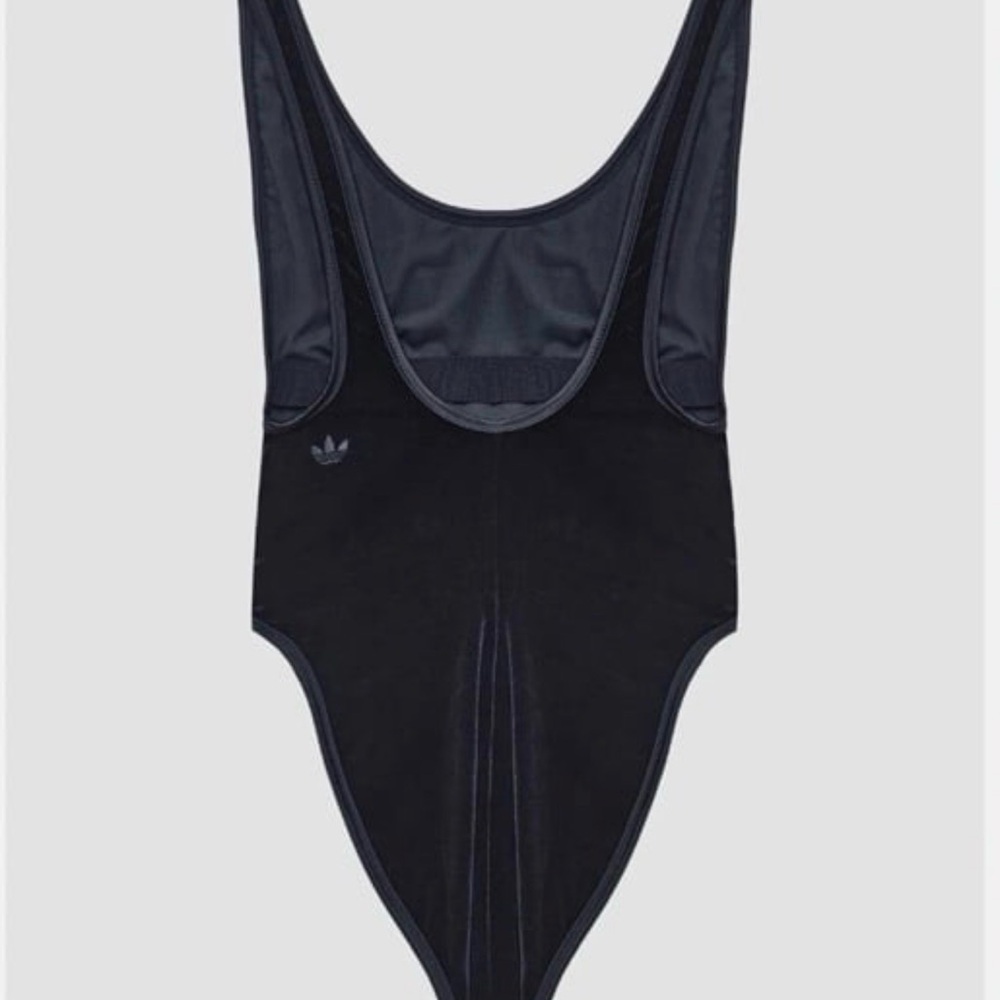 Adidas Ivy Park by Beyoncé Triple Black Velvet Body Suit - Picture 3 of 10